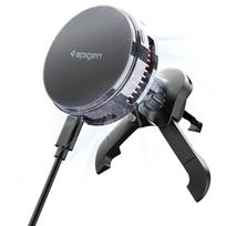 Spigen Essential EV25MFAQ magnetinis MagSafe automobilinis laikiklis oro grotelėms - juodas