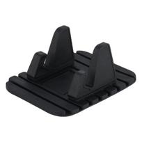 Universalus automobilinis silikoninis telefono stovas Nano Pad, juodas