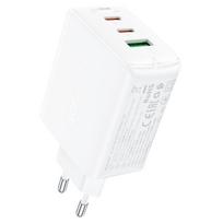 Acefast Greitas GaN įkroviklis (2x USB-C / USB-A) PPS / PD / QC4+ 65W, baltas (A41)