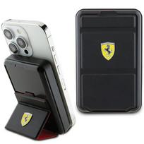 Ferrari Išorinė baterija Metal Logo MagSafe indukcinė 15W 10000mAh su stovo funkcija - juoda
