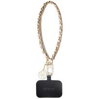 Guess GUOUCHSAMC4P universalus rankinio dirželio dėklas - rožinė Saffiano Chain 4G Charm
