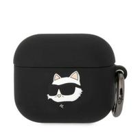 Karl Lagerfeld silikoninis dėklas AirPods 3 – juodas
