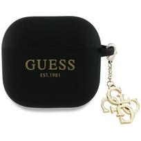 Guess silikoninis dėklas AirPods 4 – juodas