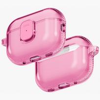 Uniq Glase Pro Lock dėklas AirPods Pro 3 – skaidrus rožinis