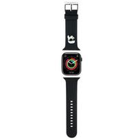 Karl Lagerfeld 3D guminis Karl galvos dirželis Apple Watch 42/44/45/49mm – juodas