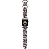 Hello Kitty Silicone Tags Graffiti dirželis Apple Watch 38/40/41mm - smėlio spalvos
