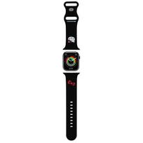 Hello Kitty silikoninis Kitty galvos dirželis skirtas Apple Watch 42/44/45/49mm – juodas