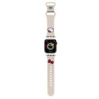 Hello kitty silicone kitty head strap skirtas Apple Watch 38/40/41mm - beige