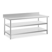 Nerūdijančio plieno stalas - 200x90x16,5 cm - 240 kg