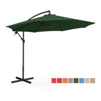 Sodo skėtis - žalias - apvalus - Ø 300 cm - pakreipiamas