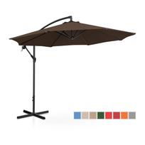 Sodo skėtis - ruda - apvali - Ø 300 cm - pakreipiama