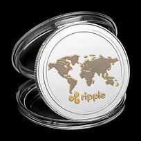 Ripple moneta : Spalva - Sidabrinė (SL)