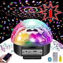 LED Disco rutulys su Bluetooth ir MP3 grotuvu (Prekė su defektu 9901875)