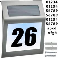 LED namo numerio lentelė su saulės baterija I357