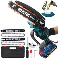 Akumuliatorinis grandininis genėjimo pjūklas su grandinės tepimu MEISTER MS-030E 6", 850 W