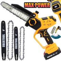 Akumuliatorinis grandininis genėjimo pjūklas UBERTOOL UB707E 1200 W, 8"+6", LCD