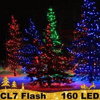 160 LED profesionali lauko girlianda PRO FLASH CL7, šiltai baltos spalvos lemputės (Prekė su defektu 9902836)