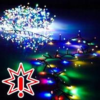 200 LED lauko girlianda 14 m SPC CL6 31V, įvairių spalvų (Prekė su defektu 9902844)