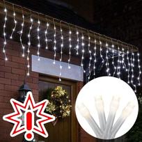 100 LED lauko girlianda varvekliai STANDART PLIUS PV FLASH CL5 T3, šaltai balta spalva (Prekė su defektu 9902873)