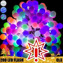 200 LED girlianda burbuliukai STANDART 2 CL3 FLASH, mėlynos spalvos (Prekė su defektu 9902897)