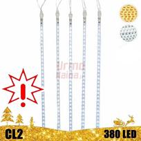 LED girlianda meteorų lietus 80 cm CL2, šaltai baltos spalvos (Prekė su defektu 9902817)