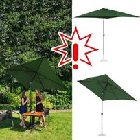 Sodo skėtis - 200x300 cm -  žalias - UNI-UMBRELLA-TSQ2030GR (Prekė su defektu 9902967)