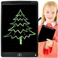 Piešimo planšetė su rašikliu PP12 LCD, juodos spalvos
