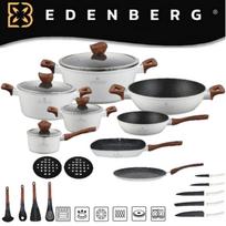 EDENBERG akmens masės 23 dalių puodų rinkinys EB-5603