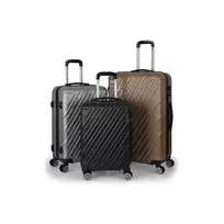 Lagaminas KARL VOYAGER sidabrinės spalvos, L dydis V215