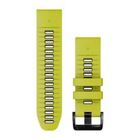 Garmin QuickFit laikrodžio dirželiai / Silikonas / Geltonai žalias-grafito / 26 mm