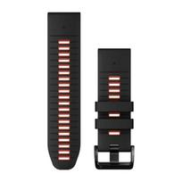 Garmin QuickFit 26 mm laikrodžio dirželiai / Silikonas / Black-Flame Red