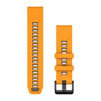 Garmin QuickFit 22 laikrodžio dirželis / Silikonas / Spark Orange-Graphite