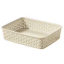 Curver Basket My Style Rattan Cream A5 6x20x26cm