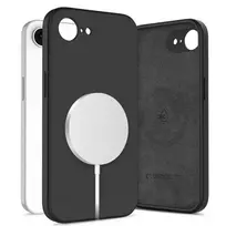 Tech-Protect SILICONE phone case with MagSafe support for iPhone 16E | iPhone 17E black