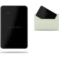 Satechi Locator compatible with Apple Find My. Wallet Card shape, ST-LFAWCK, black