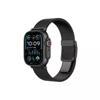 AmazingThing smartwatch strap for Apple Watch (38/40/41/42/44/45/46/49 mm) | Stainless steel | black