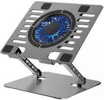 ART Laptop cooling stand, P12, 1 x USB-A, LED, aluminum