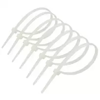Polax Cable ties 4 x 350mm | white | 100 pcs