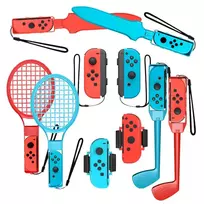 Hurtel Nintendo Switch Sports 10-in-1 Family Accessory Pack - Red and Blue
