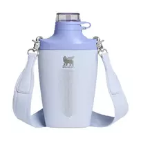 Stanley Thermos bottle with shoulder strap: The Cross Bottle 0.68L, light blue