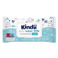 Kindii Pure Water 99% baby wipes, 60 pcs.