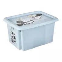 Keeeper Box with lid 15L Karolina "Mickey Mouse" 38x29.5x20.5cm blue