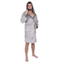 Vyriškas chalatas, pilkų tonų, Springos HA7378, L/XL