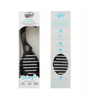 Wet Brush Shower Detangler Plaukų šepetys Black Glitter plaukų šukavimo įrankis
