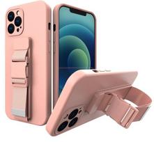 Telefono dėklas Hurtel Rope Case, Apple iPhone 13 Pro Max, rožinė sp.