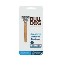 Bulldog Bamboo Sensitiv e shaver + 2 spare heads skutimosi priemonė