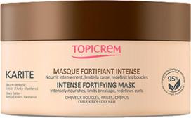 Topicrem Nourishing and strengthening mask for curly and frizzy hair Karite (Intense Fortifying Mask) 250 ml 250ml dermatologinė kaukė garbanotiems plaukams