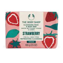 The Body Shop The Body Shop Strawberry Cleansing Face & Body Bar 100ml vonios ir dušo priemonė