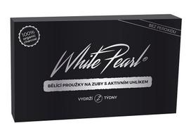 White Pearl PAP Charcoal Whitening Strips Dantų balinimui 28ml dantų balinimo priemonė