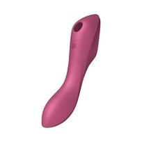 Satisfyer Vibrator for clitoral stimulation Curvy Trinity 3 Red sekso žaislai